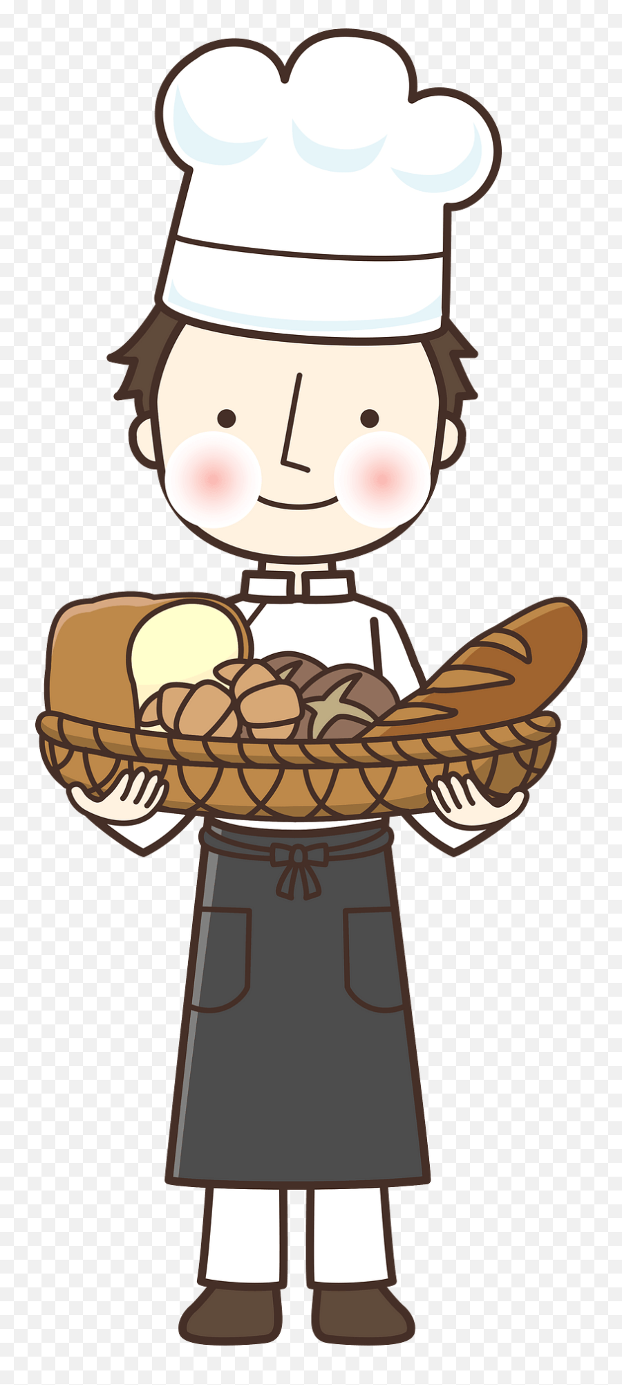 Bakery Shop Baker Clipart - Uniform Emoji,Bakery Clipart