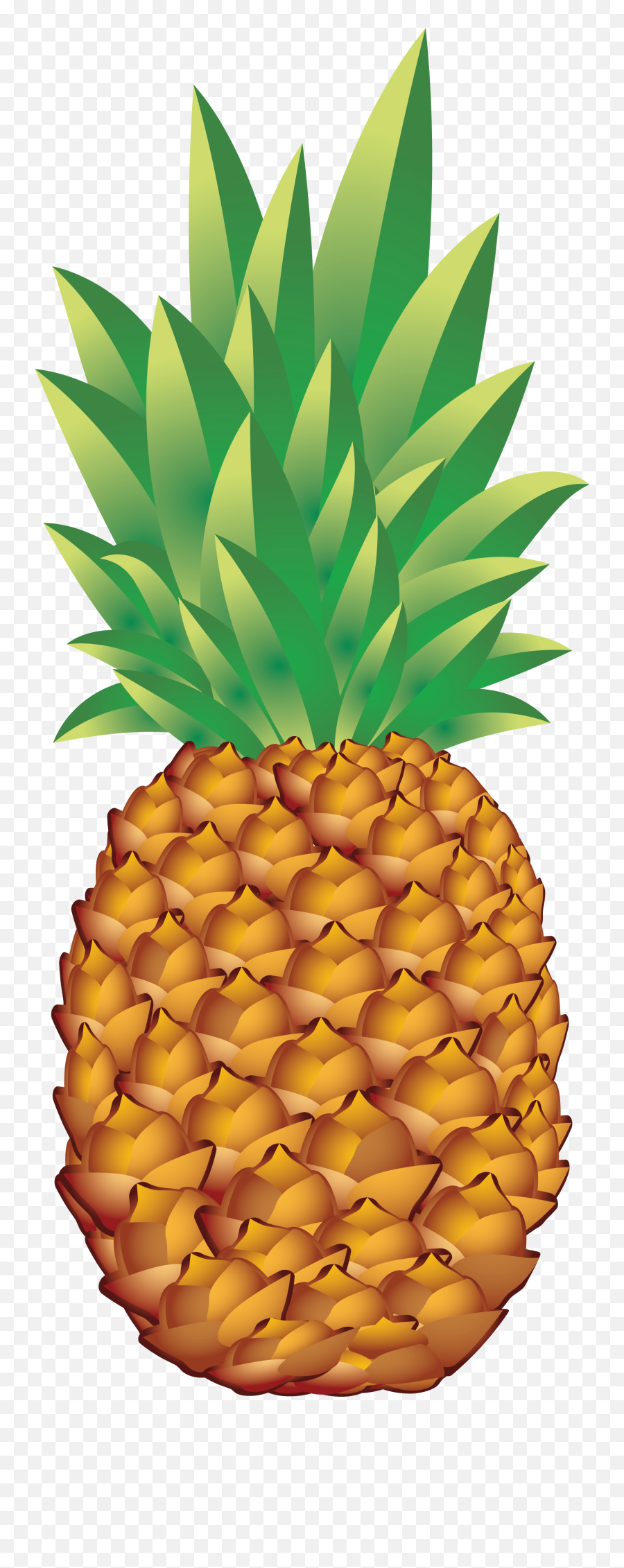 Free Pineapple Clipart Transparent - Transparent Pineapple Vector Png Emoji,Pineapple Clipart