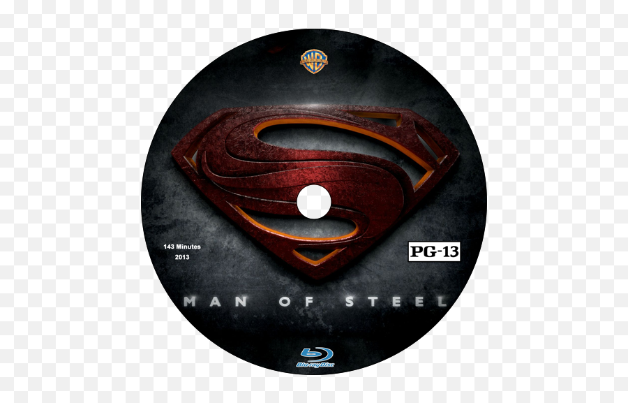 Man Of Steel Disc Label - Man Of Steel Emoji,Man Of Steel Logo