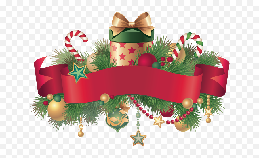 Christmas Clip Art - Christmas Border Png Download 1325 Christmas Ribbon Banner Emoji,Navidad Png
