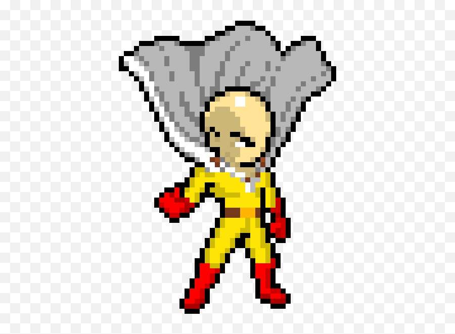 Download Hd One Punch Man - One Punch Man Pixel Art Pixel Art One Punch Man Emoji,One Punch Man Logo