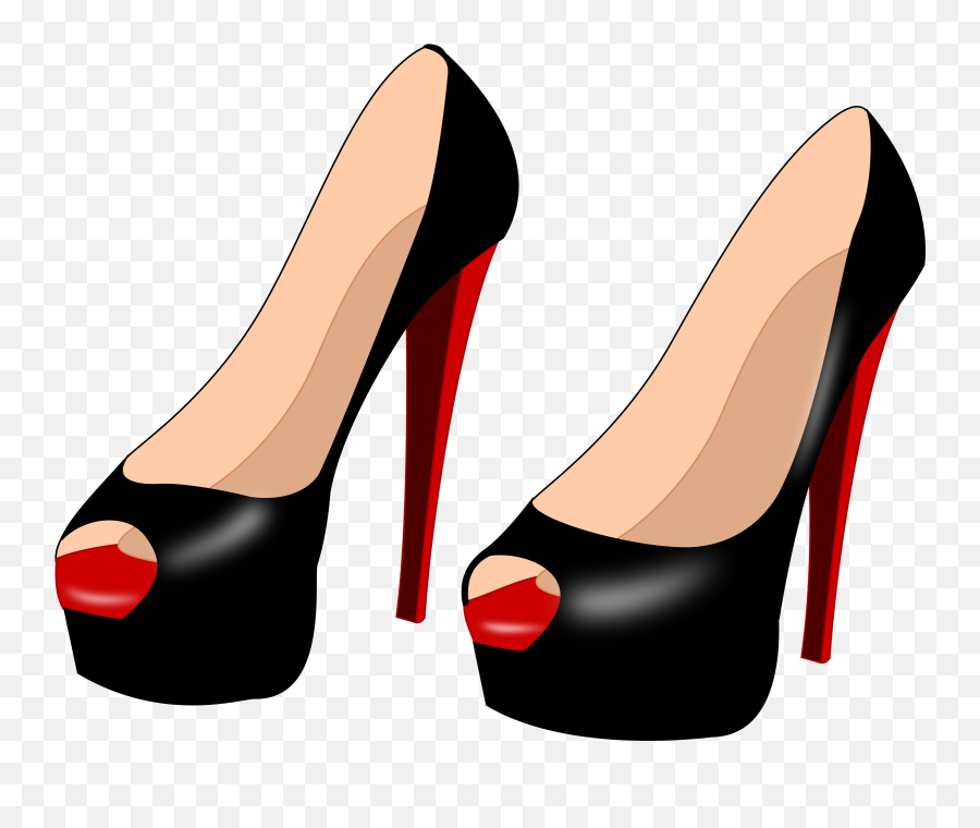 Feet Clipart Foot Heel - High Heel Cartoon Transparent Emoji,Transparent Heels