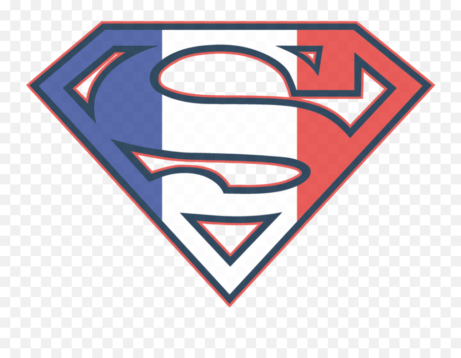 Superman French Shield Youth Hoodie - Superman French Logo Emoji,Superman Logo Vector