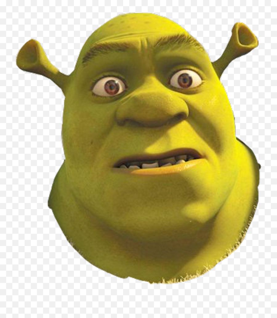 Shrek Face Transparent - Transparent Shrek Meme Png Emoji,Shrek Face Png