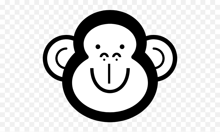 Simple Monkey Graphic - Clip Art Free Graphics U0026 Vectors Coloring Book Emoji,Clipart Monkey