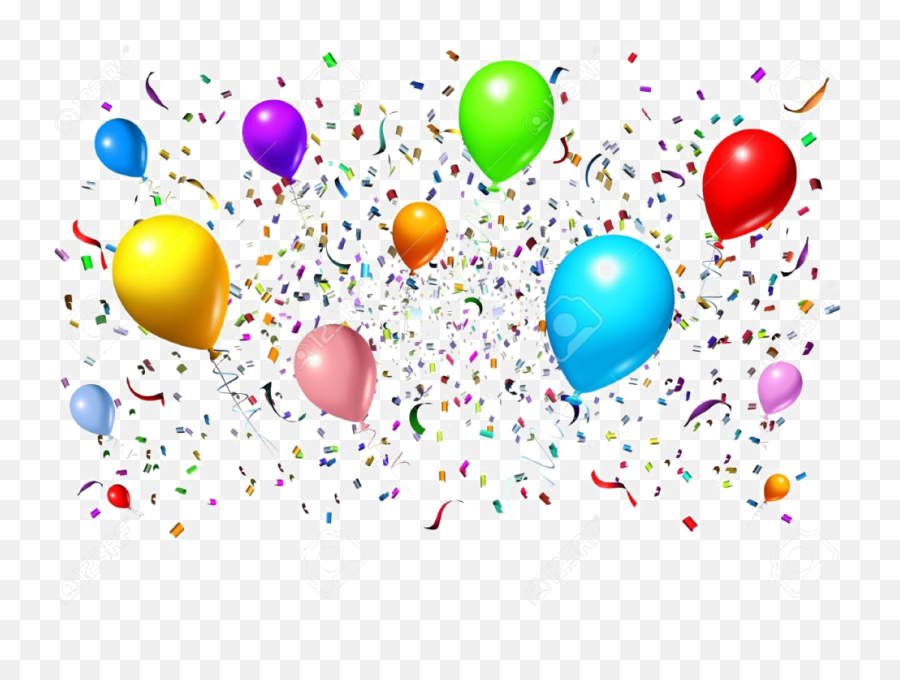 Celebration Free Png Image - Party Streamers And Balloons Emoji,Celebration Png