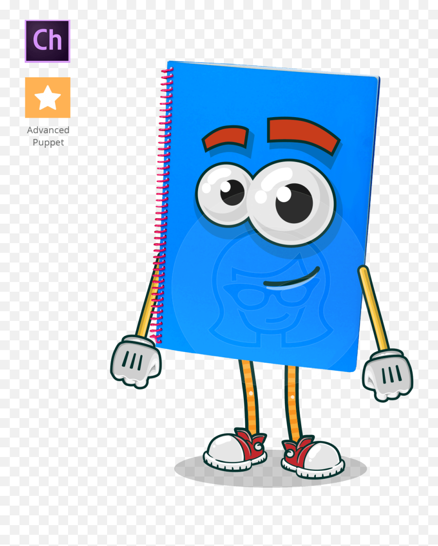 Notebook Character Animator Puppet - Happy Emoji,Puppets Clipart