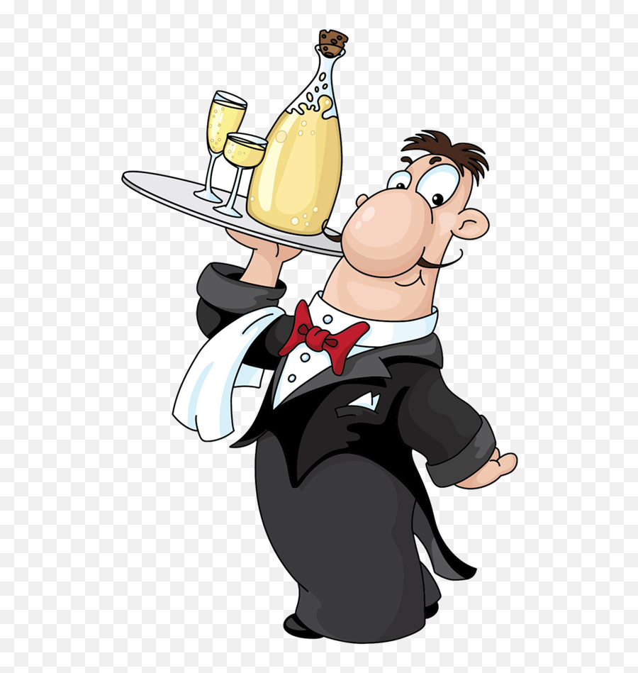 Waiter Clipart Images - Waiter Cartoon Emoji,Waiter Clipart