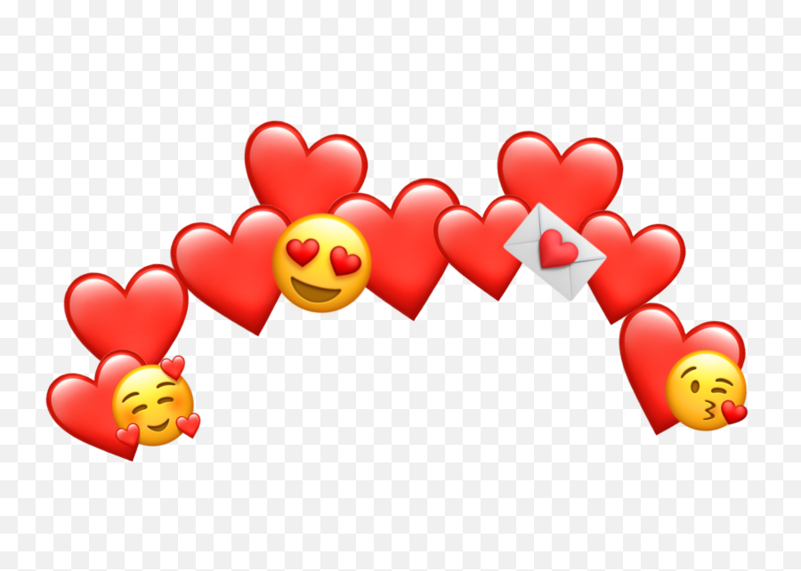 Freetoedit - Red Emoji Crown,Red Heart Emoji Png
