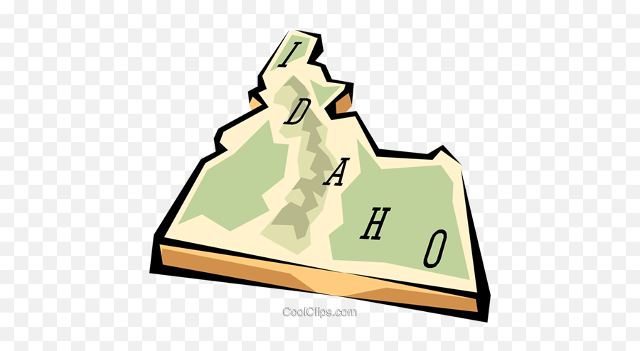 Idaho State Map Royalty Free Vector - State Of Idaho Clipart Free Emoji,Idaho Clipart