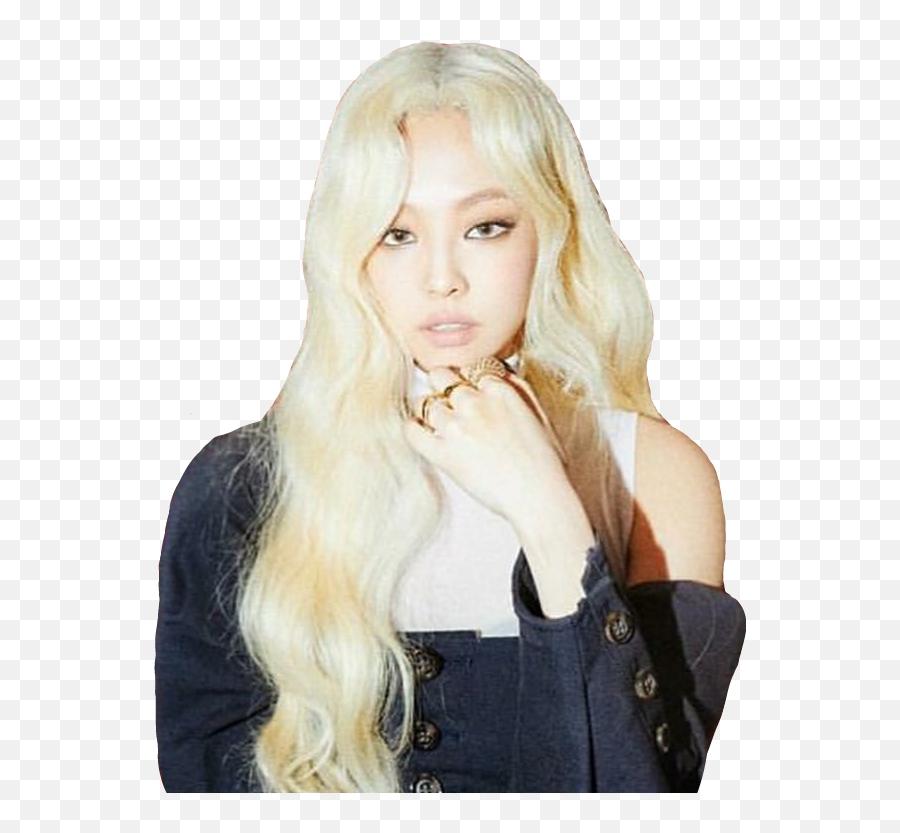 Jennie Blackpink Yg Aestethic Korea Korean Blonde - Jennie Kim Kill This Love Blonde Emoji,Blackpink Png