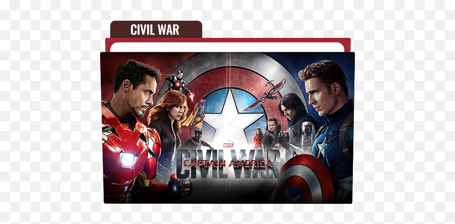 Captain America Civil War Folder Icon Emoji,Captain America Civil War Logo Png