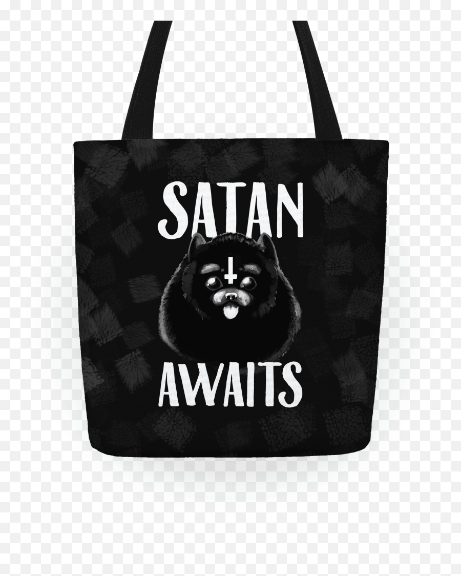 Satan Awaits Pomeranian Totes Emoji,Pomeranian Png