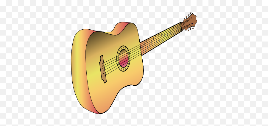 Free Clip Art Guitar Profile Philippe 01 By Anonymous Emoji,Acoustic Guitar Clipart
