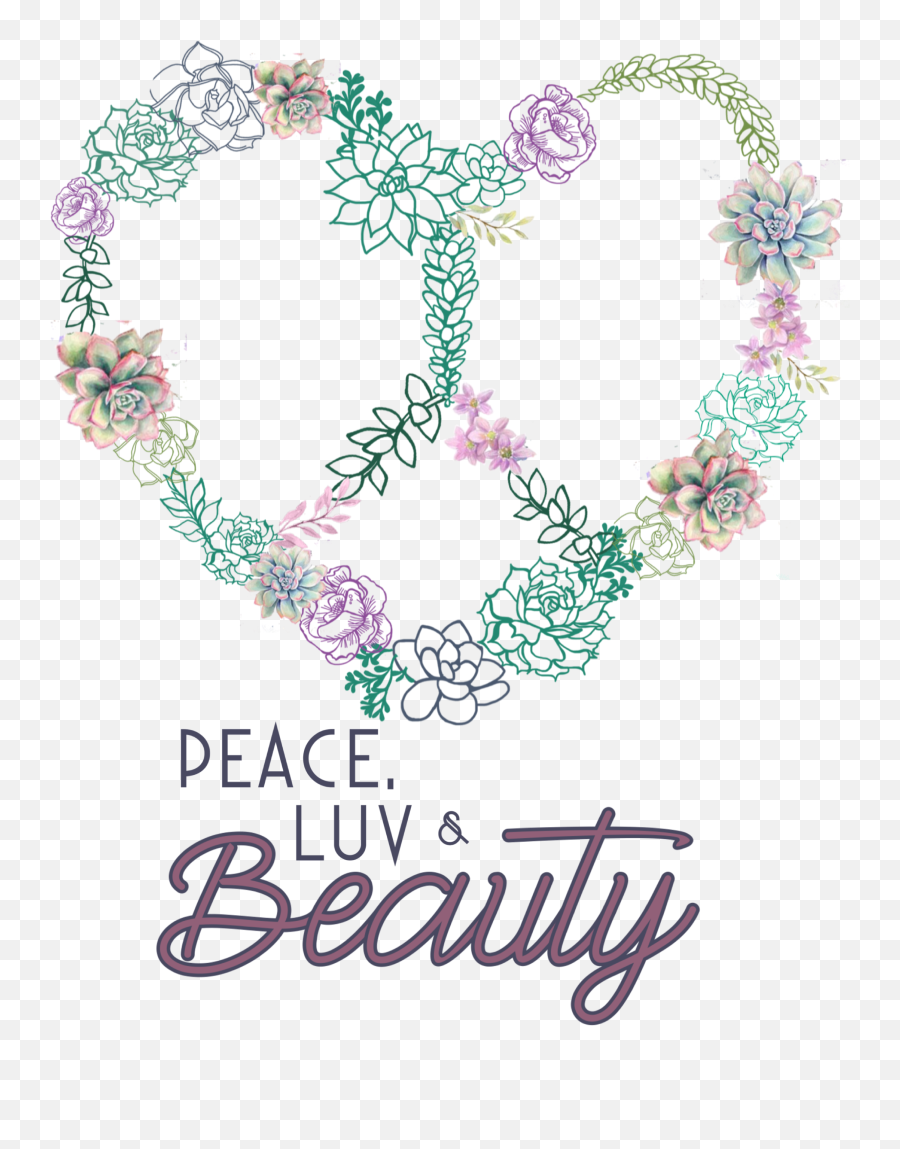 Home Peace Luv U0026 Beauty - Girly Emoji,Beauty Logo