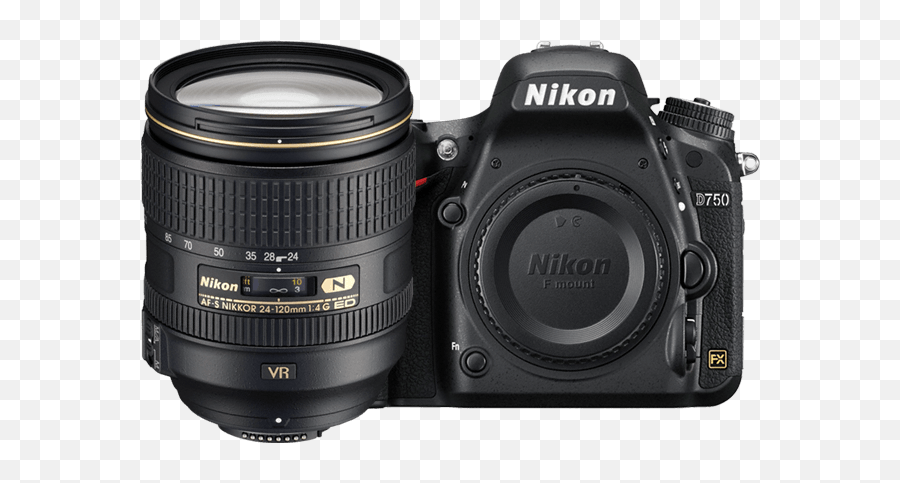 Nikon D750 Hdslr Kit With 24 - 120mm F4 Vr Emoji,Nikon Logo Png