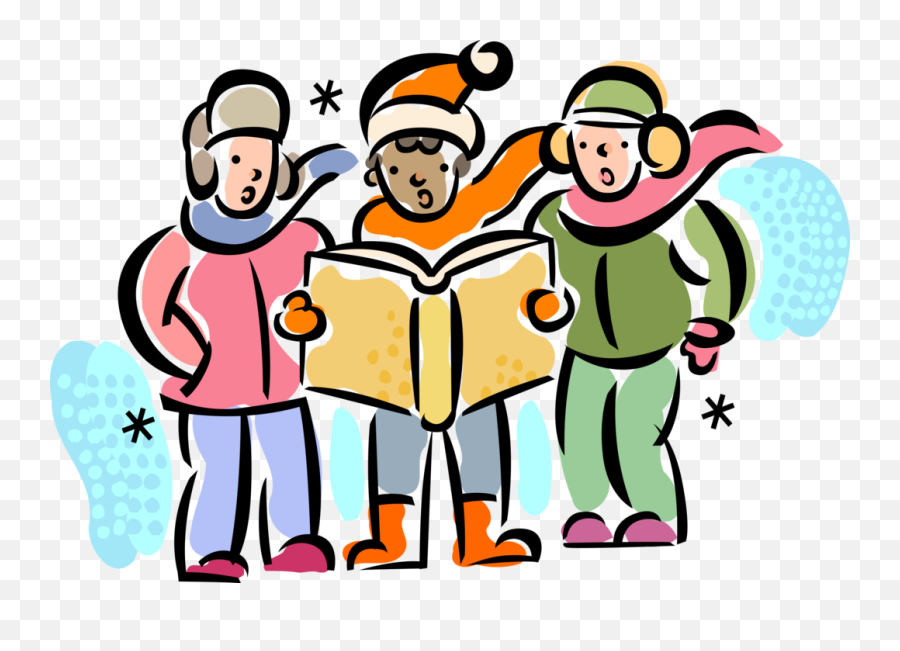 Christmas Carollers Carolers Royalty - Clipart Carolers Emoji,Choir Clipart
