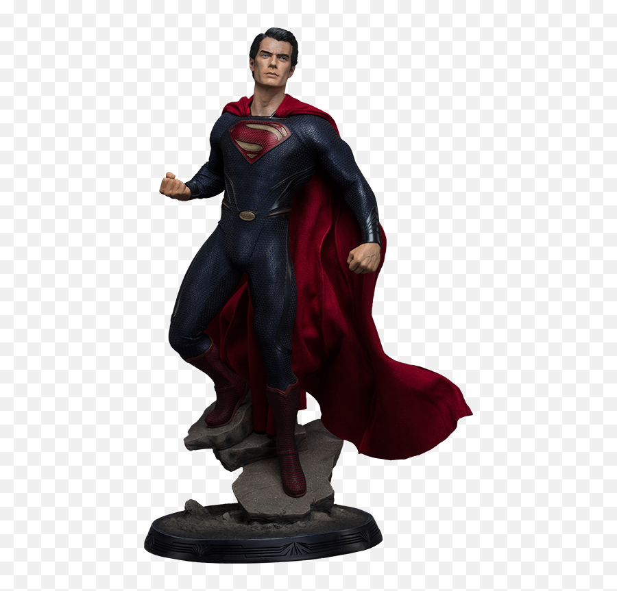 Man Of Steel Superman Figure - Man Of Steel Statue Dc Collectibles Emoji,Man Of Steel Logo