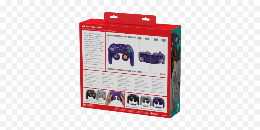 Wireless Controller For Nintendo Switch - Powera Gamecube Wireless Controller For Nintendo Switch 4 Pack Emoji,Gamecube Controller Png