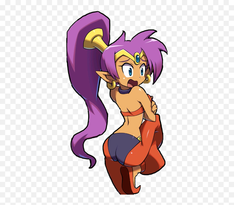 Shantae Png - Kirby Kiss Shantae Emoji,Shantae Png