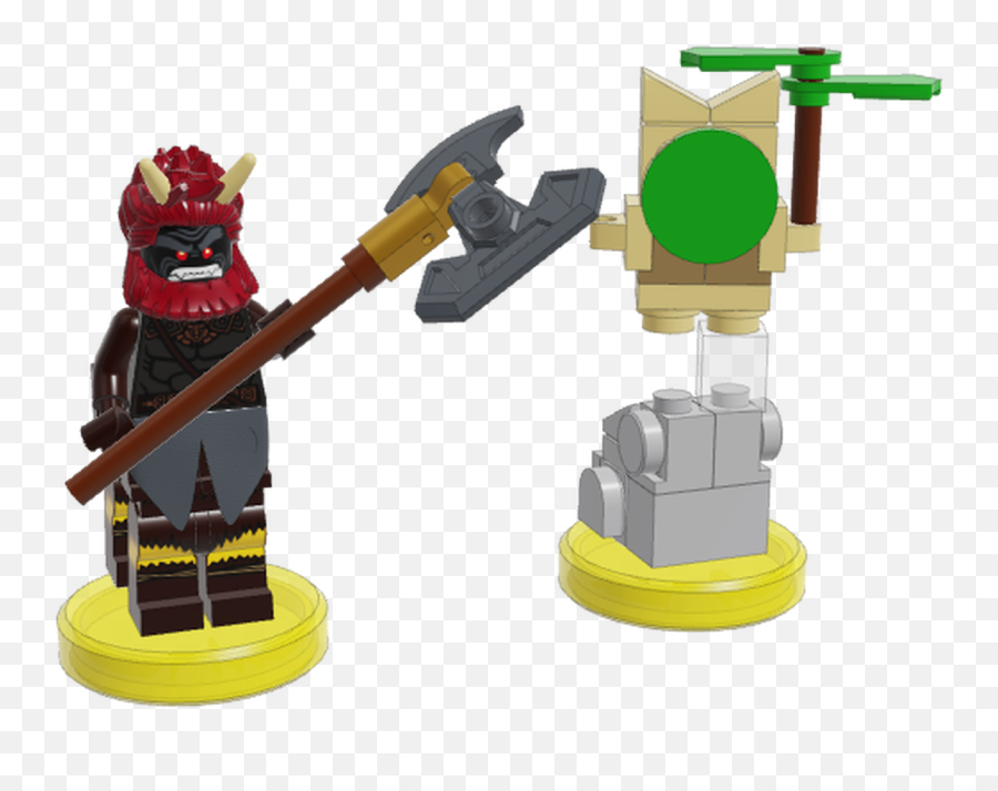 Mecabrickscom Botw Lego Dimensions Fun Pack - Lego Zelda Breath Of The Wild Lynel Emoji,Botw Logo