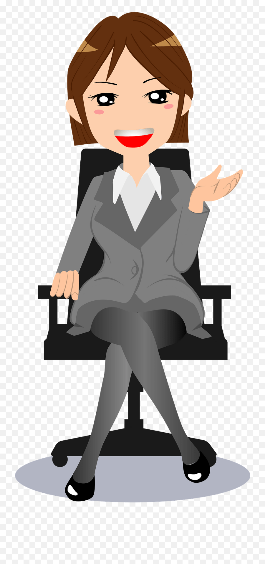 Owner Manager Clipart - Sitting Emoji,Boss Clipart