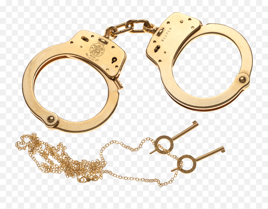 Gold Handcuffs Transparent Background - Gold Handcuffs Transparent Background Emoji,Handcuffs Transparent Background