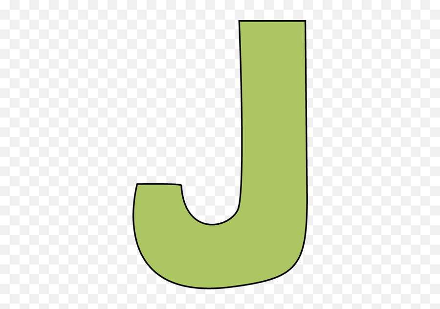 Green Letter J Clipart Panda - Free Clipart Images Emoji,Rip Clipart
