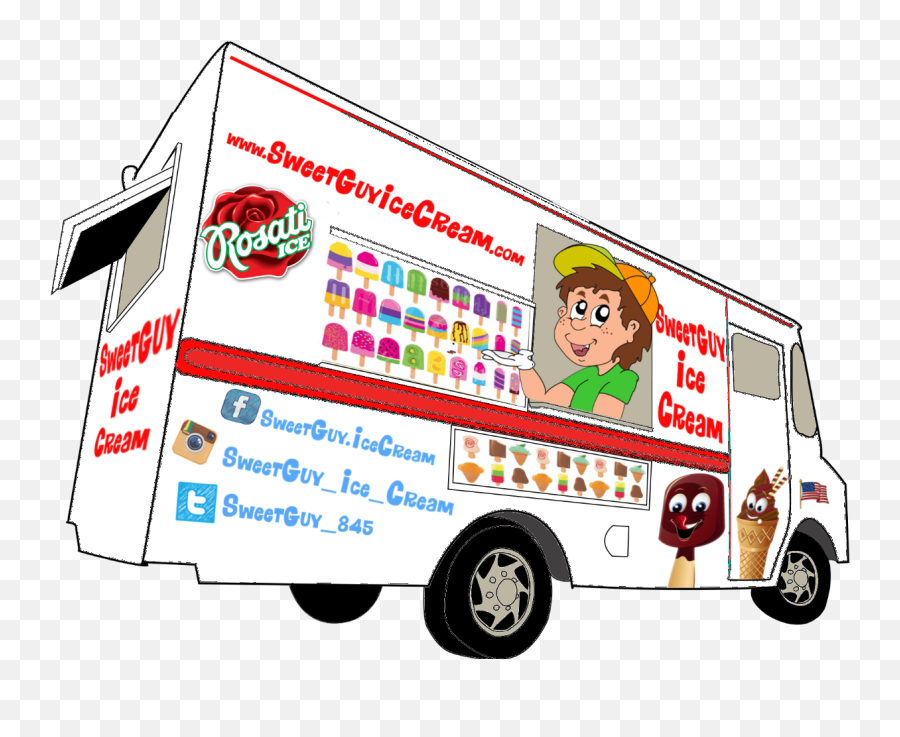 Ice Cream Man New City Sweetguy Ice Cream Emoji,Ice Cream Truck Png