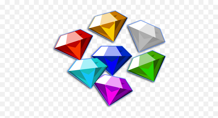 Download Hd Chaos Emeralds Sprites Transparent Png Image Emoji,Chaos Emeralds Png