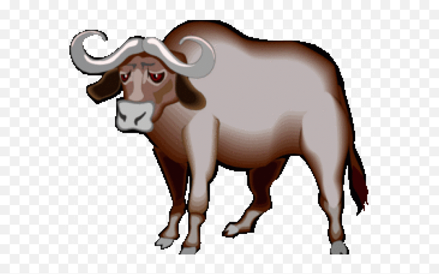 African Buffalo Clipart Cape Buffalo - Water Buffalo Clipart Emoji,Buffalo Clipart