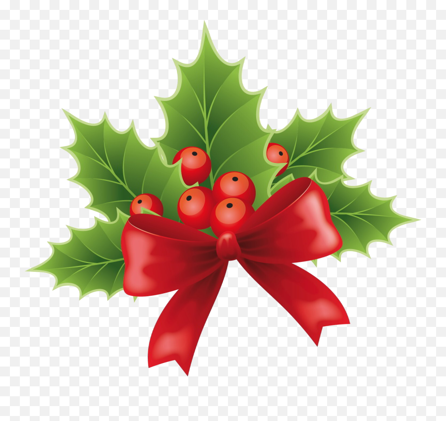 Christmas Holly Berries - Transparent Christmas Holly Vector Emoji,Holly Png