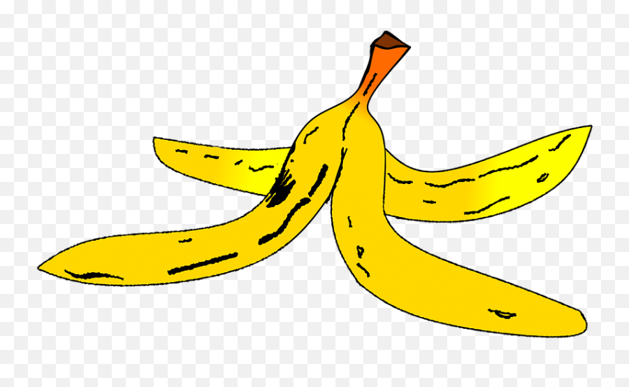 Banana Peel Outter Layer Transparent Png Png Mart - Ripe Banana Emoji,Banana Transparent