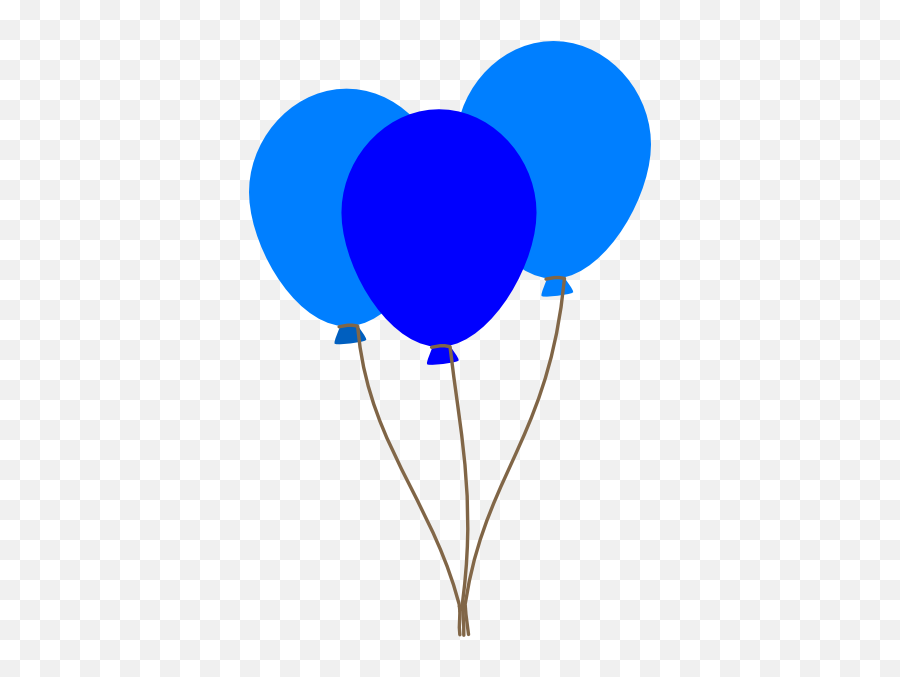 Clip Art Blue Balloons - Clip Art Library Transparent Background Blue Balloons Clipart Emoji,Birthday Balloon Clipart