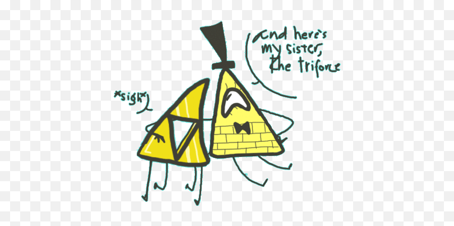 Top Triforce Stickers For Android U0026 Ios Gfycat - Bill Cipher And The Legend Of Zelda Emoji,Triforce Transparent