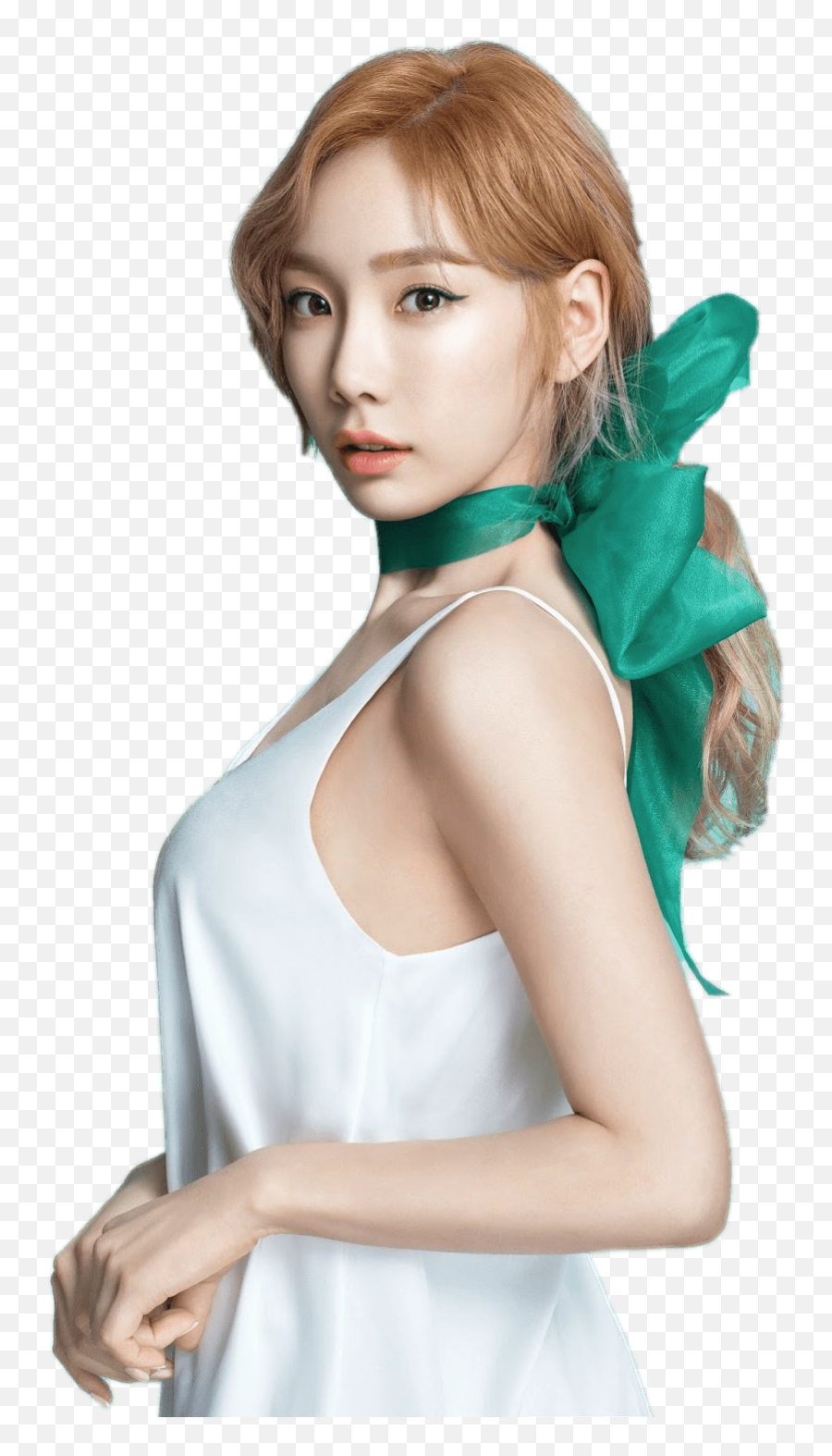 Taeyeon Green Bow Transparent Png - Stic 664092 Png Emoji,Green Bow Png