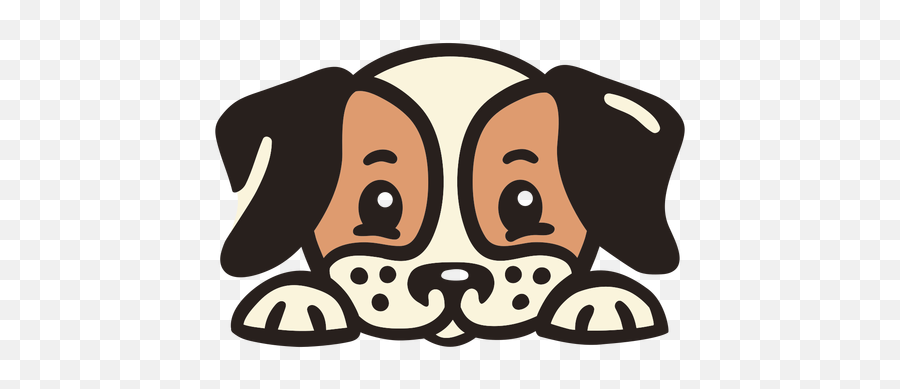Peekaboo Cute Dog Flat - Transparent Png U0026 Svg Vector File Emoji,Cute Dog Png