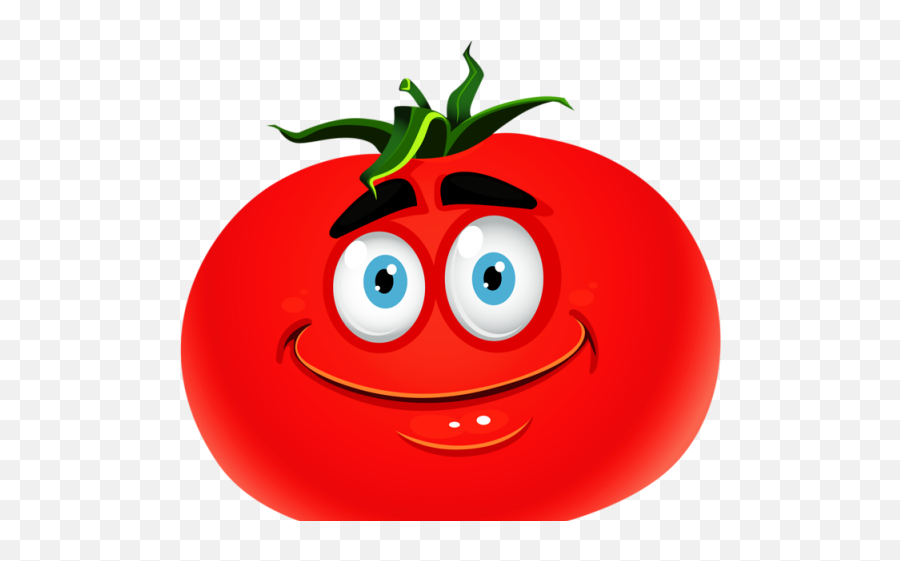 Healthy Food Clipart Tomate - Cartoon Tomato Clipart Emoji,Tomato Clipart