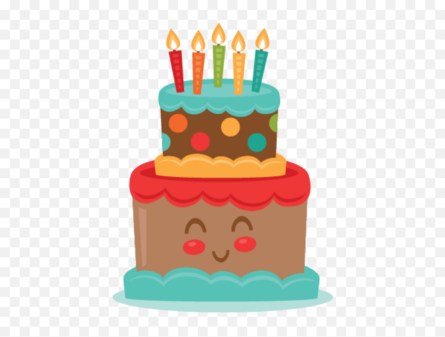 Cake Clipart Png Transparent Images - Cute Happy Birthday Cake Clipart Emoji,Cake Clipart