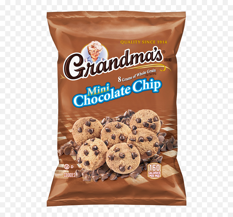 Download Grandmau0027s Whole Grain Rich Mini Chocolate Chip Emoji,Cookies Transparent