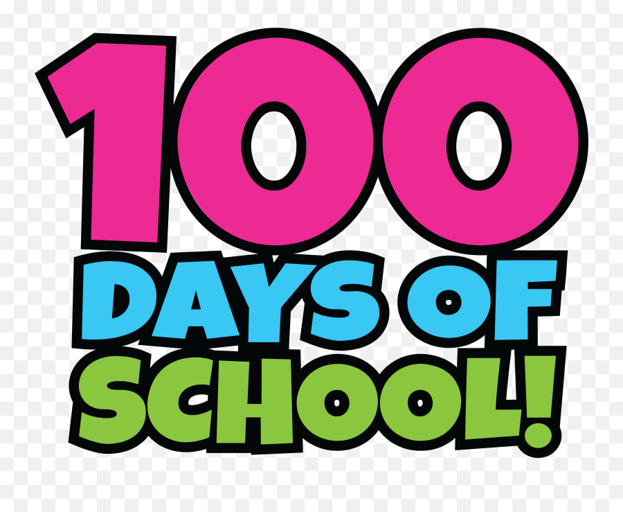 Transparent 100 Days Of School Clip Art - 100th Day Of 100th Day Of School Emoji,School Png