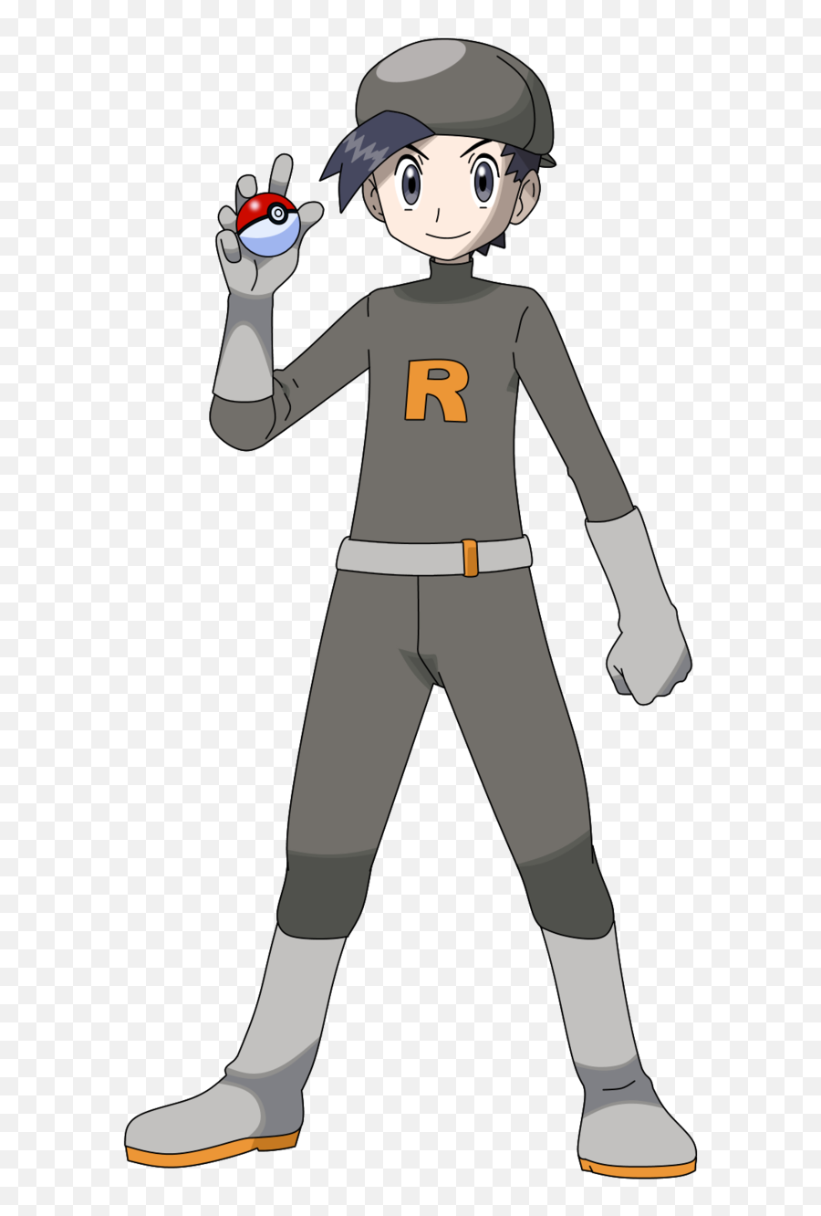 Ethan Team Rocket Outfit - Pokemon Soul Silver Characters Emoji,Team Rocket Logo Png