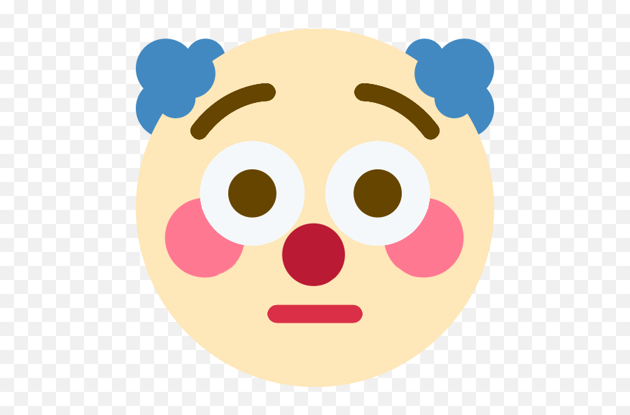 Clown Flushed Emoji,Clown Emoji Png