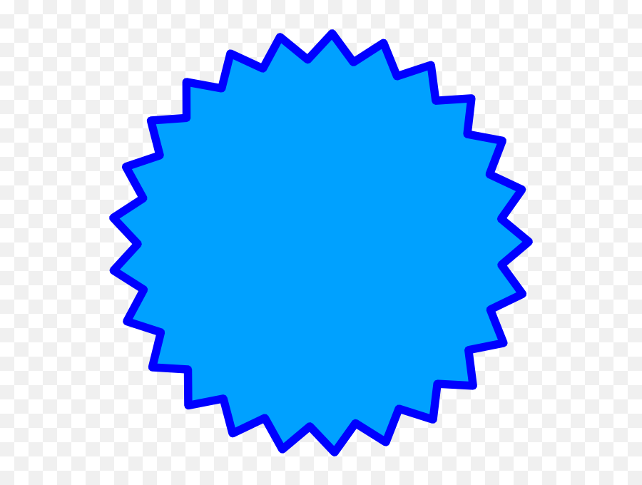 Starburst Outline Clip Art At Clker - Starburst Clipart Blue Emoji,Starburst Clipart