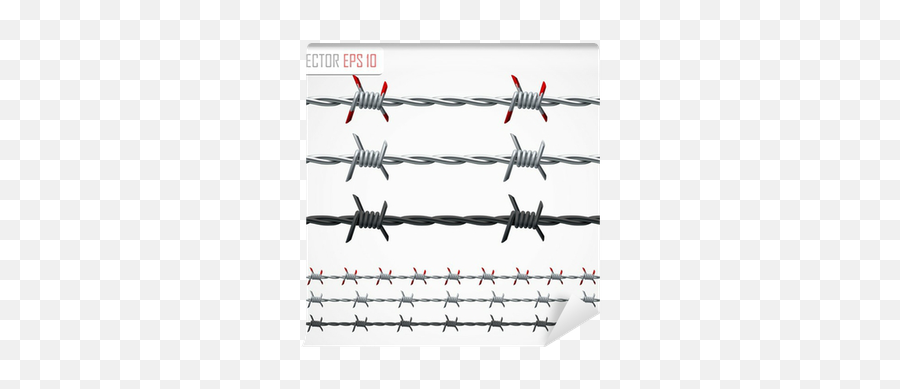 Barbed Wire Wall Mural U2022 Pixers - We Live To Change Vertical Emoji,Barbed Wire Png