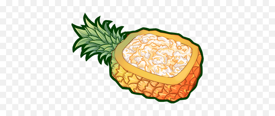 Pineapple Fried Rice - Anime Pineapple Fried Rice Emoji,Rice Clipart