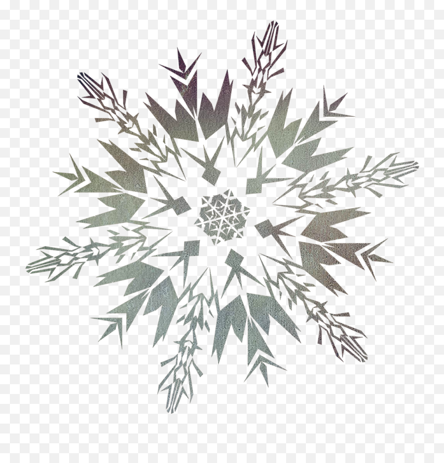 Download Hd Frozen Snowflake Transparent Background Png - Clip Art Emoji,Snowflake Transparent Background