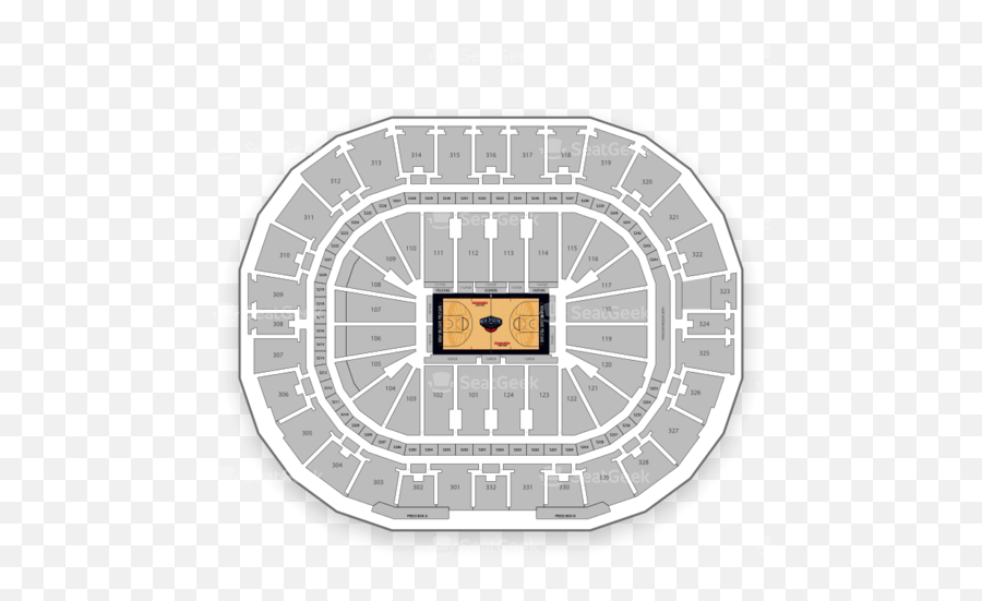 Smoothie King Center Seating Chart U0026 Map Seatgeek - Vertical Emoji,New Orleans Pelicans Logo