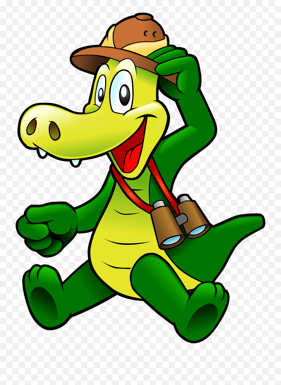 Smiling Alligator - Crocodile Explorer Emoji,Safari Clipart