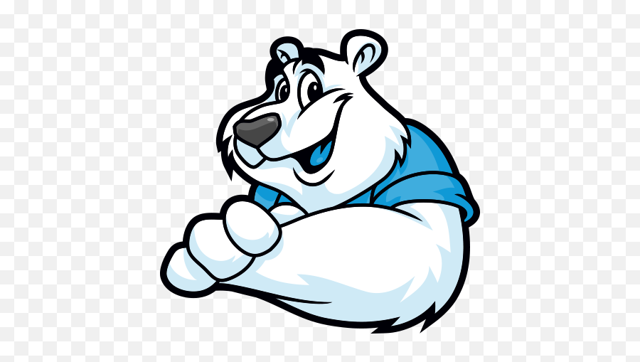 Library Of Polar Plunge Image Black And - Polar Bear Logo Smiling Emoji,Polar Express Clipart